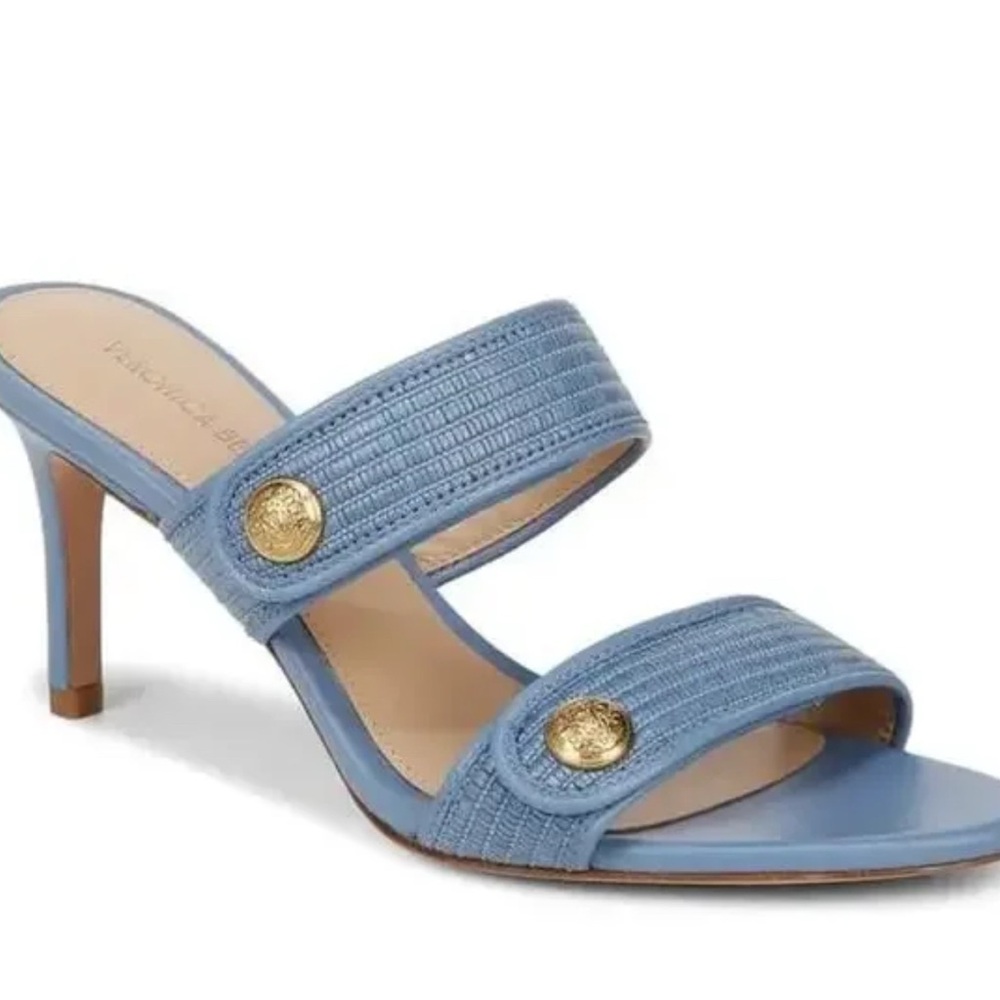 Veronica Beard Sona Blue Sandals Heels Women’s Size 10M